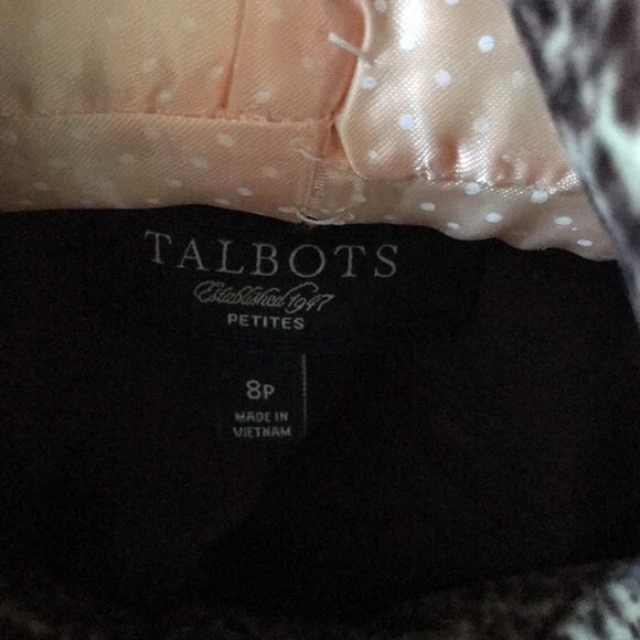 Talbots 8p velvet animal print jacket fully lined - Picture 4 of 6